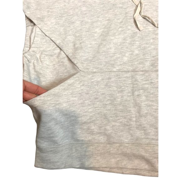 Jane + Delancey Light Gray Oversized Sleeveless 90's Style Hoodie Sweatshirt-Sma - Picture 4 of 13